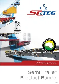 Semi Trailer Product Range