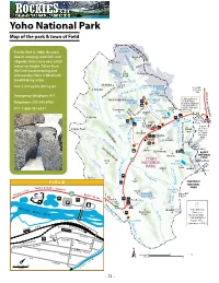 Yoho National Park Map of the Park & Town of Field