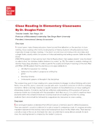 Close Reading in Elementary Classrooms by Dr
