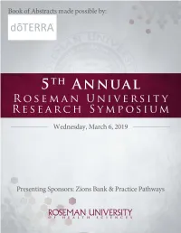 Roseman-University-2019-Abstract