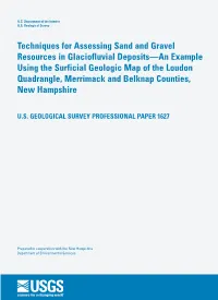 Techniques for Assessing Sand and Gravel Resources in Glaciofluvial Deposits