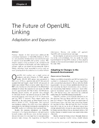 The Future of Openurl Linking Adaptation and Expansion
