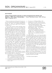 Vikram Prasad (2016): Revision of Genus Paraphytoseius Swirski and Shechter, 1961 (Acari: Phytoseiidae)