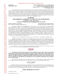 3355000* the Parking Authority of the City Of