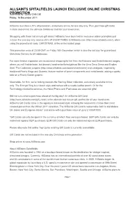 ALLSAINTS SPITALFIELDS LAUNCH EXCLUSIVE ONLINE CHRISTMAS Submittedpromotion By: Query Click Ltd Friday, 16 December 2011