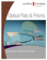 SF Optical Flats and Prisms