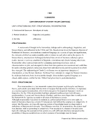(18Kp2e06) Unit-I Structuralism, Post