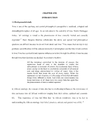 Chapter One Introduction 1.1