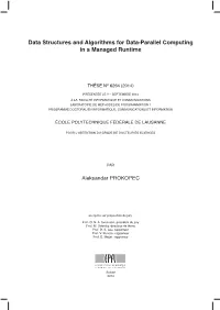 Data Structures and Algorithms for Data-Parallel Computing in a Managed Runtime