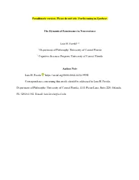 Penultimate Version. Please Do Not Cite. Forthcoming in Synthese. The