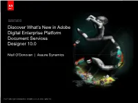What's New in Adobe Digital Enterprise Platform Document