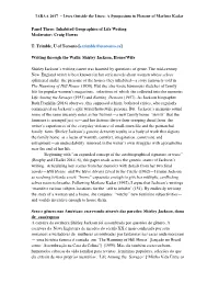 Craig Howes T. Trimble, U of Toronto