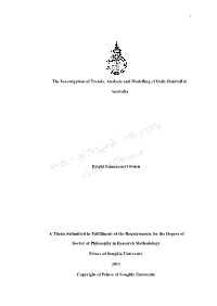 The Investigation of Trends, Analysis and Modelling of Daily Rainfall In