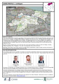 WARD PROFILE 1 : Linlithgow