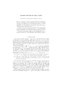 GRAPHS INDUCED by GRAY CODES 1. Introduction an N-Bit