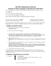 ISO 639-3 New Code Element Request 2009-080 Cmd
