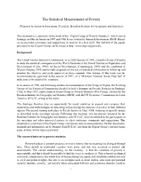 The Statistical Measurement of Poverty