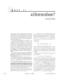What Is a Horseshoe?, Volume 52, Number 5