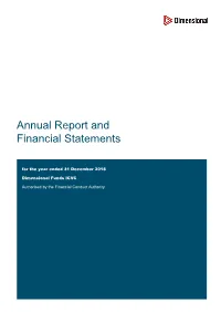 Annual Report and Financial Statements