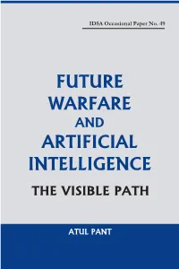 Future Warfare and Artificial Intelligence