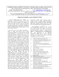 Iipsgp Summer 2005 Newsletter