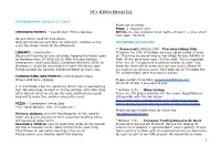 PTA Newsletter October