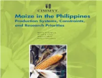 Maize in the Philippines. Production Systems, Constraints, And