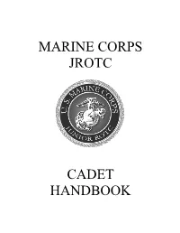 Marine Corps Jrotc Cadet Handbook