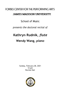 Recital Program