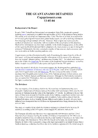 THE GUANTANAMO DETAINEES Cageprisoners.Com 13-05-04