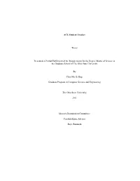 ACE Student Tracker Thesis Presented in Partial Fulfillment Of