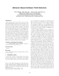 Behavior Based Software Theft Detection, CCS 2009