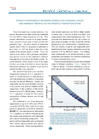 Density Difference Between Subducted Oceanic Crust and Ambient Mantle in the Mantle Transition Zone Density Difference Between S