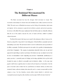The Bodoland Movementand Its Different Phases
