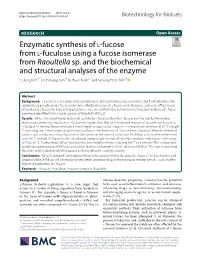 Enzymatic Synthesis of L-Fucose from L-Fuculose Using a Fucose Isomerase