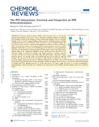 Overview and Perspective on RTK Heterointeractions Michael D