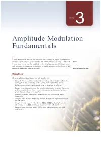 Amplitude Modulation Fundamentals