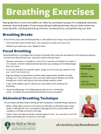 Breathing Exercises