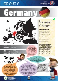 GROUP C National Anthem Did You Know?