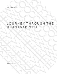 Journey Through the Bhagavad Gita