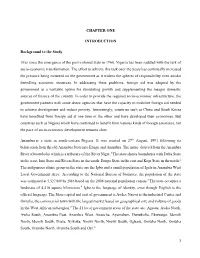 CHAPTER ONE INTRODUCTION Background to the Study Ever Since