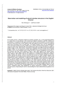 Observation and Modelling of Natural Retention Structures In