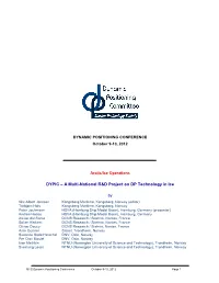 2011 DP Conference Cover Page Format