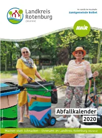 AWR Abfallkalender 2020