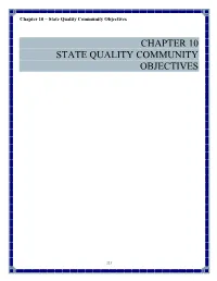 Chapter 10 State Quality Community Objectives
