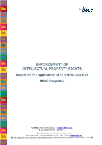 Enforcement of Intellectual Property Rights