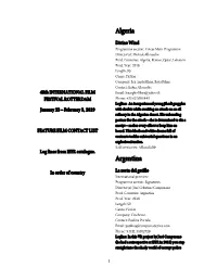 IFFR Feature Film Contact List