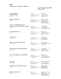 Conceptual Model Maker I.A.T.S.E