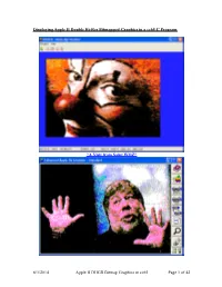Displaying Apple II Double Hi-Res Bitmapped Graphics in a Cc65 C Program