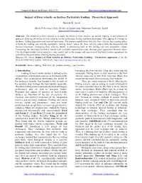 Impact of Flow Velocity on Surface Particulate Fouling - Theoretical Approach